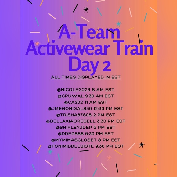 Join us for the A-Team Activewear Train 11/15 & 11/16 - Picture 2 of 2